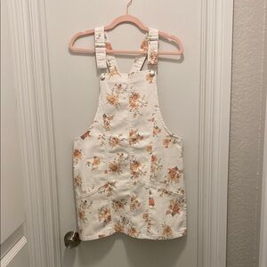 No Boundaries Floral Overall Dress